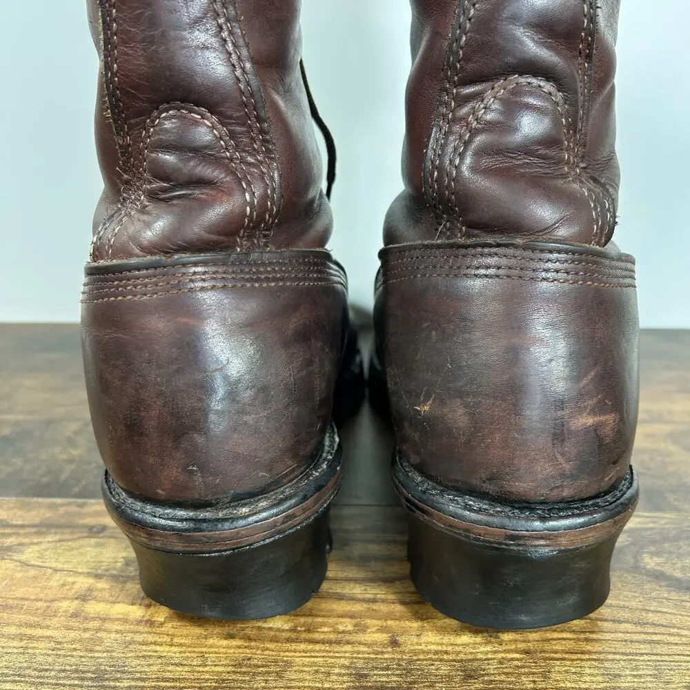 Hall's Mens 10.5 D 10” Waterproof Goretex Steel Toe Lineman Boots USA Made